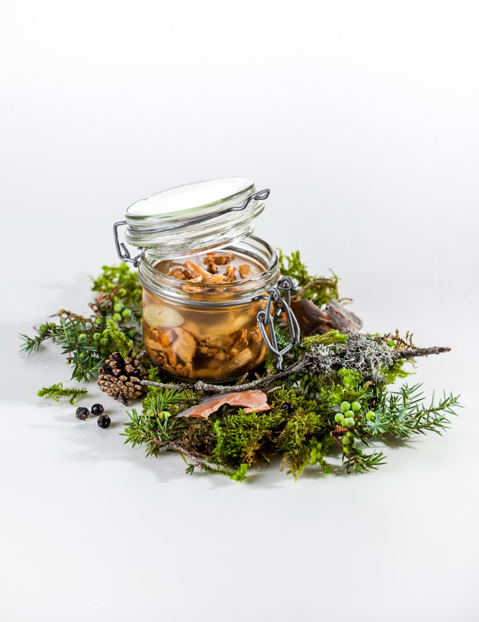 Finferli e porcini sott'olio