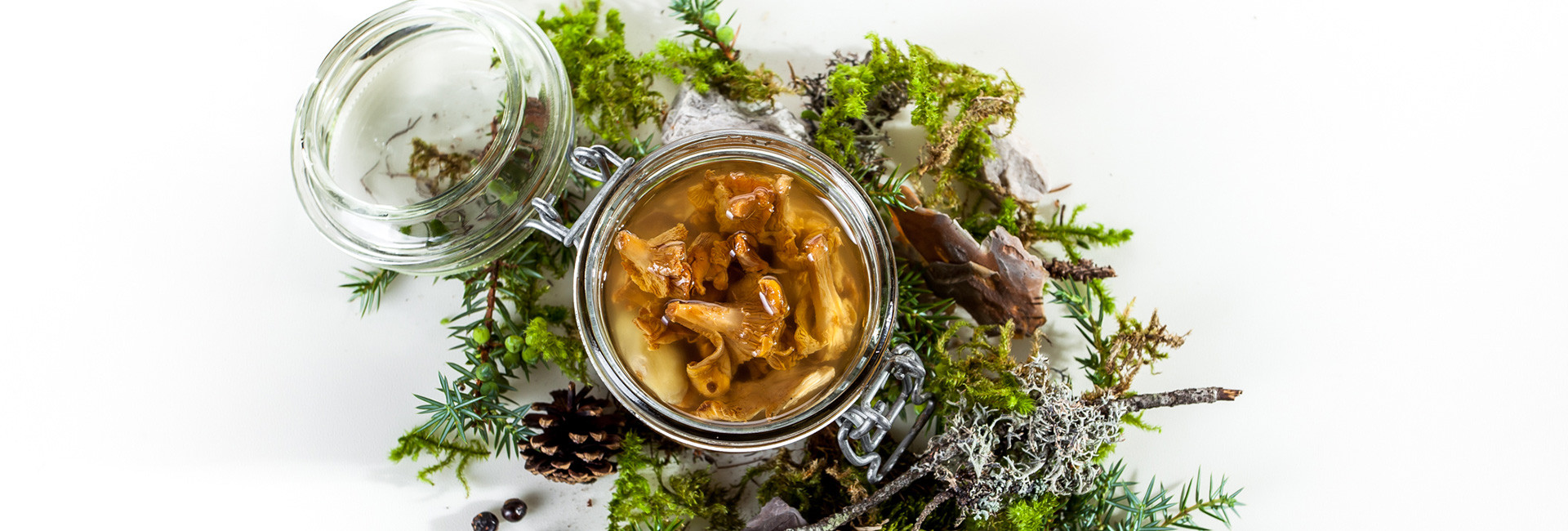 Finferli e porcini sott'olio