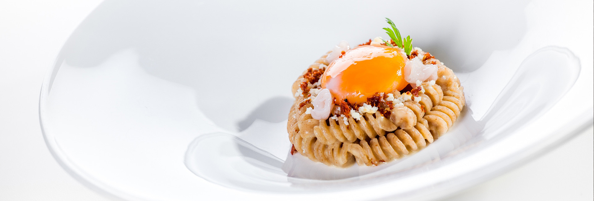 Fusilli di farro alla carbonara tirolese