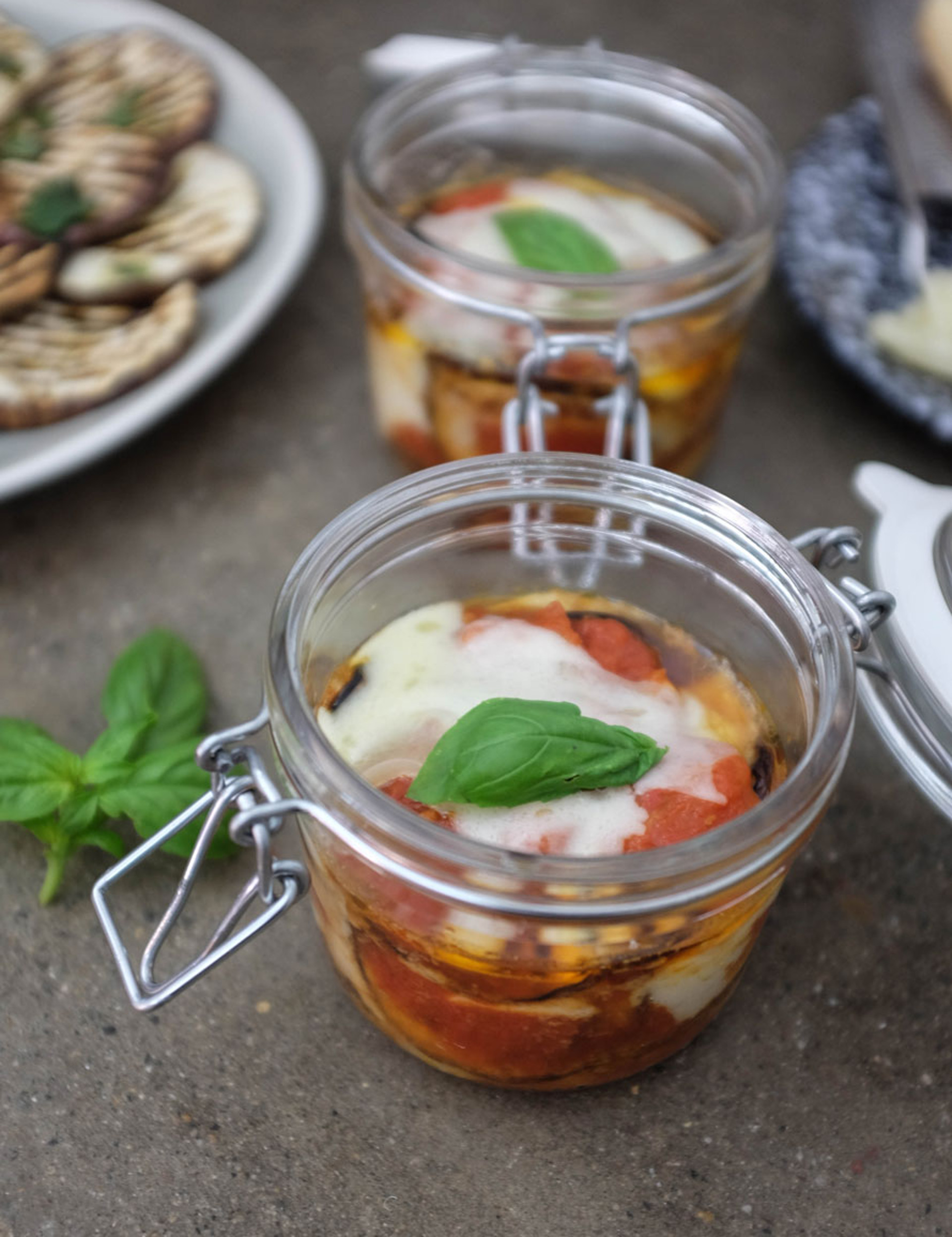 Parmigiana di melanzane in vasocottura