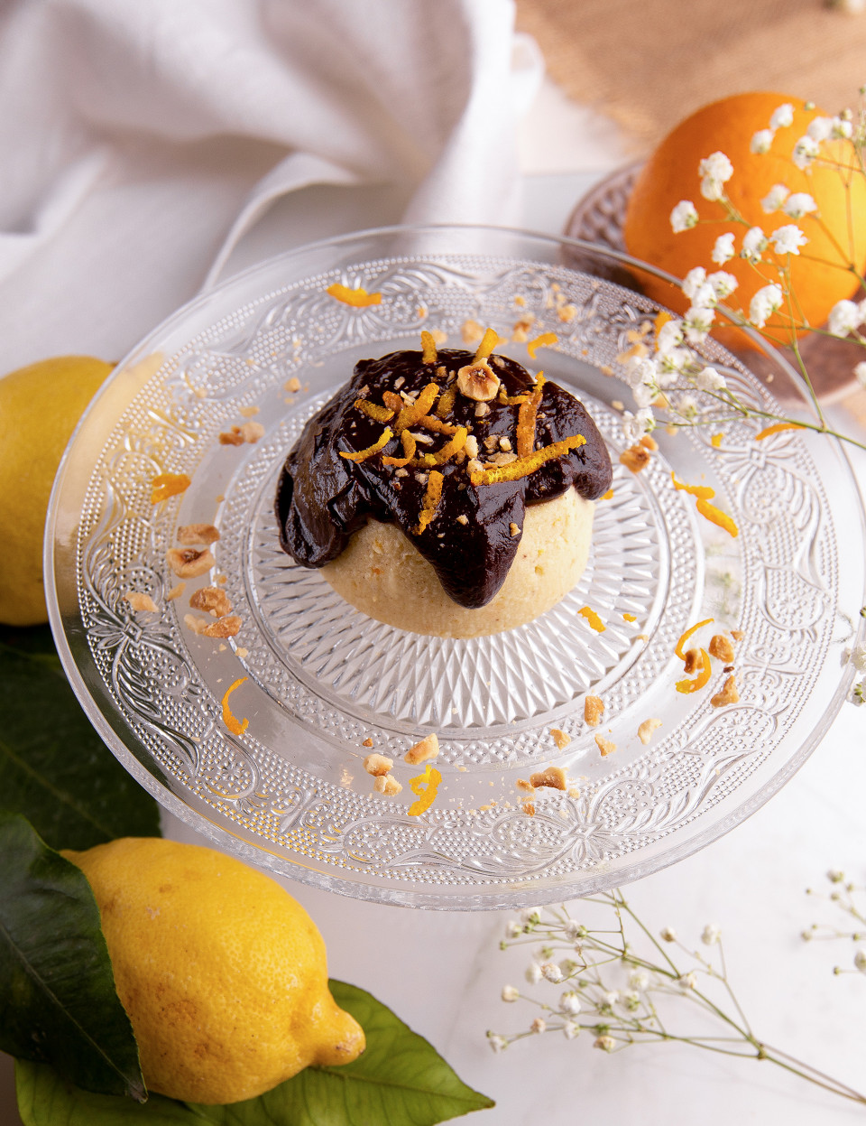 Tortino agrumato di ricotta e semolino